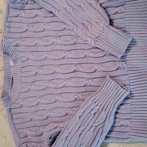 GAP Kids Lilac Cable Knit Sweater